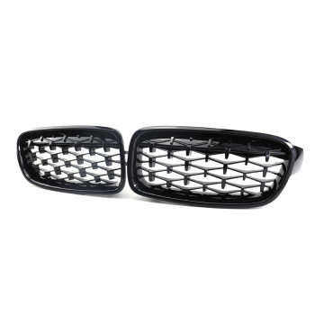 Glossy Black Chrome Silvery Meteor Fin Grille for BMW F30 F20 F52 F22 E90 E46 F34 G20 F32 G30 E60