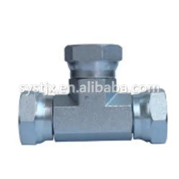 China supplier carbon steel hydraulic adapter tee