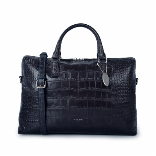 Fashion Crocodile Pattern Top Layer Cowhide Tote Bag