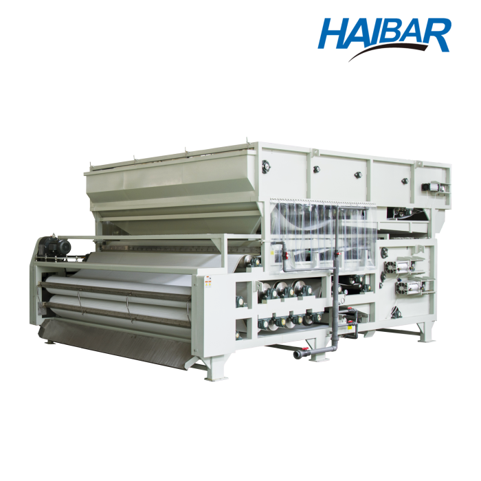 Sistema de deshidratación y espesamiento de triple correa serie HTE3