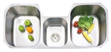 Triple bowl Stainless steel sink kitchen tool