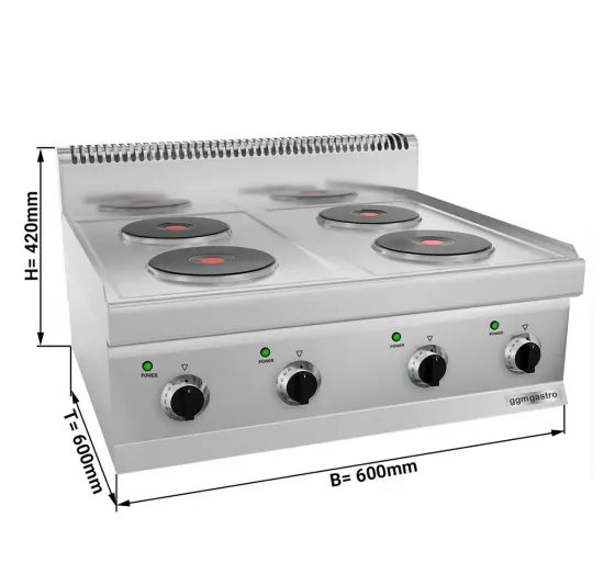 Kitchen Equipment Countertop Electric Solid Top 4 Burners Hot Plate Stove Ehk66-E