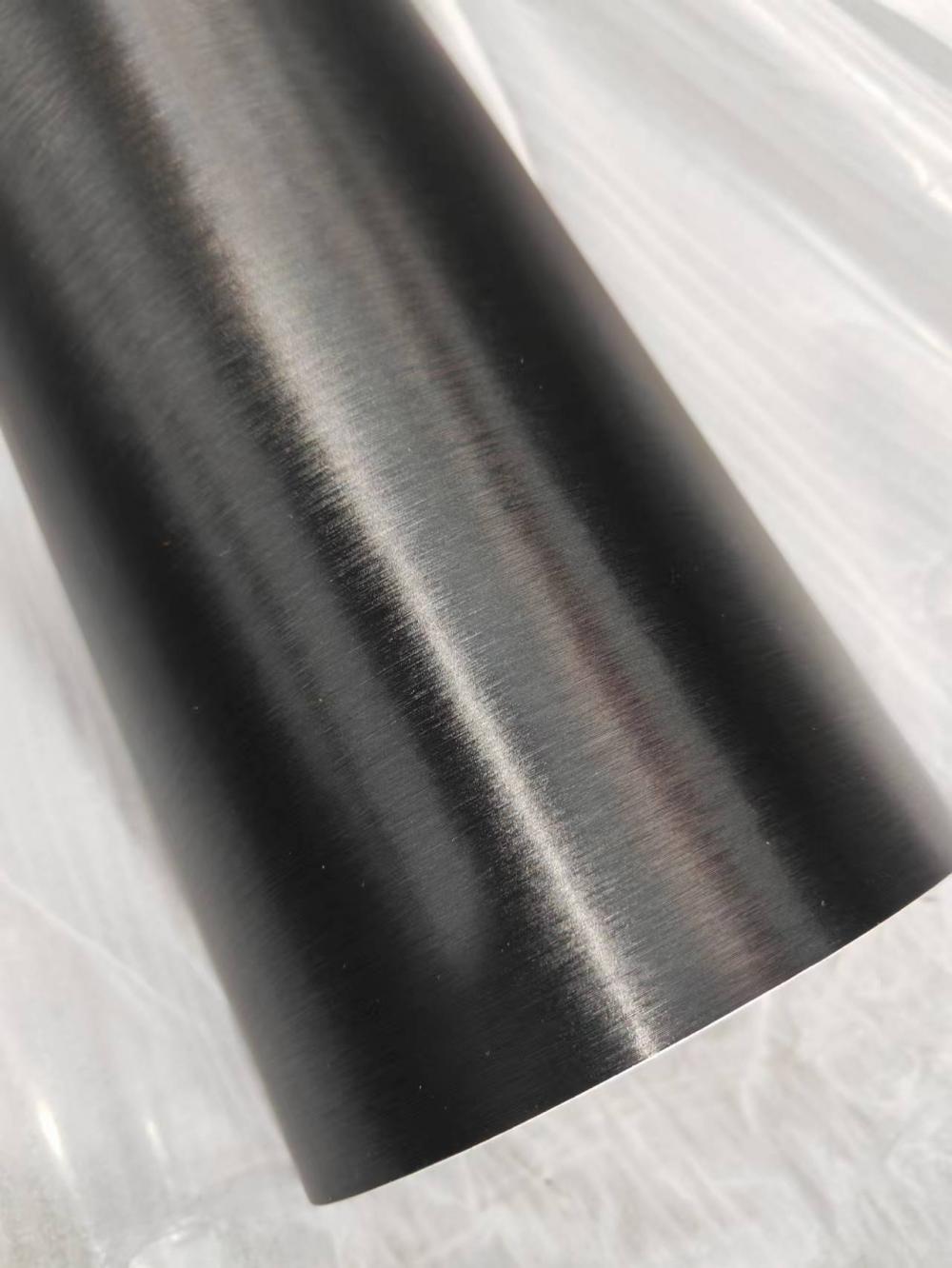 Brushed Metallic Black Wrapping Film