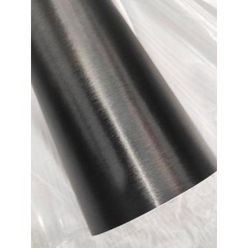 Brushed Metallic Black Wrapping Film