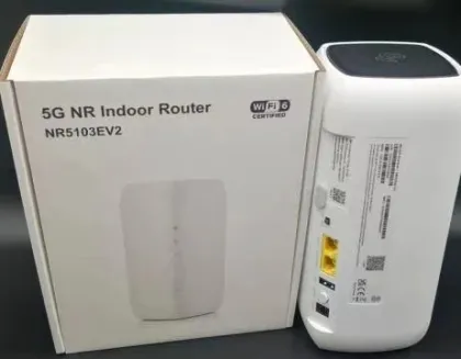 ZYXEL NR5103EV2 5G NR Indoor Router - 4.7Gbps WiFi6 4G LTE Cat19 Sim Card 5G WiFi CPE TS9 Ports