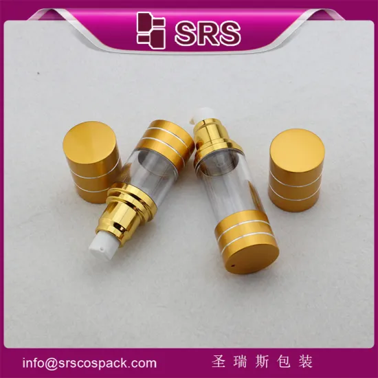 A022 15ml 20ml 30ml 50ml 100ml 200ml serum bottle , empty luxury blue vacuum bottle