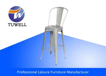 Ergonomics Heavy Duty Marais Metal Tolix Barstool Seat With A Drainage Hole