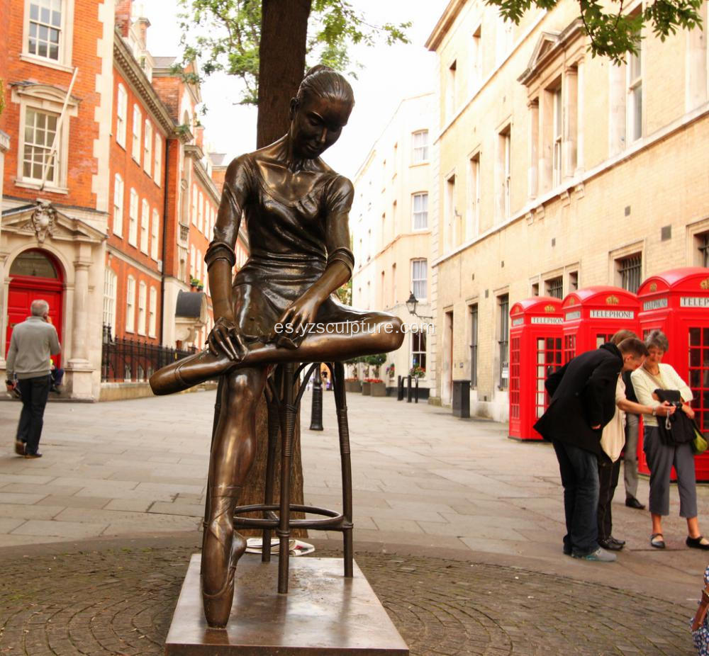 Escultura del bailarín de Ballet al aire libre de bronce para la venta