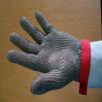 stainless steel wire mesh safety working protective gloves