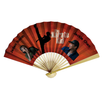 Wholesale Custom Summer DIY Bamboo Handle Single-Sided Folding Paper Fans
