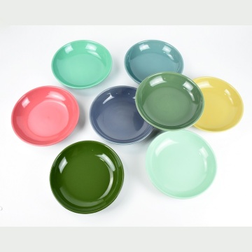 Прямой на заводе красочный набор посуды из керамической посуды
