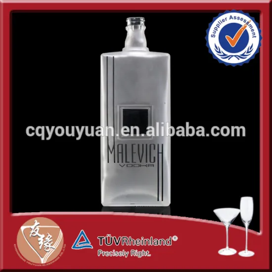 white color frosted empty 700 ml glass bottles for whisky