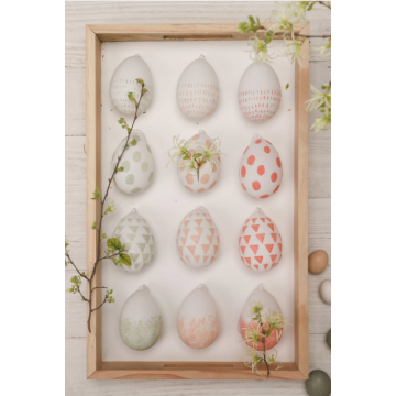 Nordic Decorative Hanging Eggs Colorful Easter Hanging Egg Decorations Manufactory