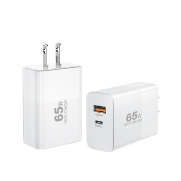 1C1A 2-Port 65W GaN Wall Charger PD Charger