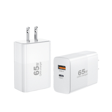 Gan 65W Fast Charger Adapterpd QC Wall Charger