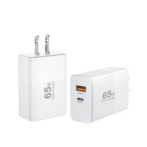 1C1A 2-Port 65W Gan Duvar Şarj Cihazı PD Şarj Cihazı