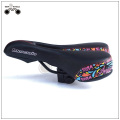 Black flower color mtb bicycle hollow saddle