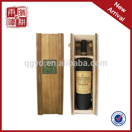 luxury one bottle wooden wine box