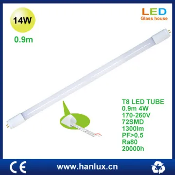 T8 0.9m 14W Glass LED tube