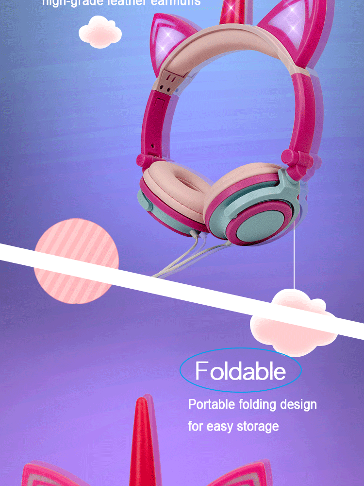 Headphone with Led