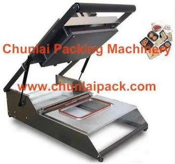 manual tray sealing machine/fast food tray sealer