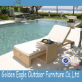 Outdoor PE Rattan Chaise Lounge Strandstull