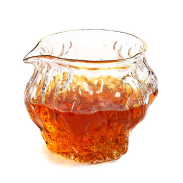 Pot Glass Teh Pola Pola Palu Jepang - Mug Tahan Suhu Tebal dan Tinggi