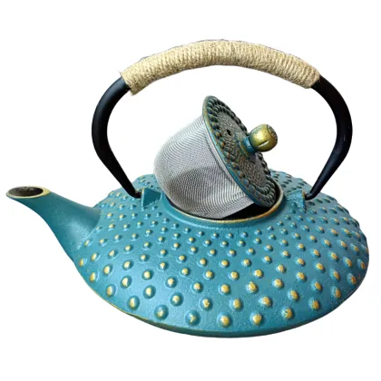 Custom Enamel Cast Iron Teapot & Coffee Kettle - 1000ML