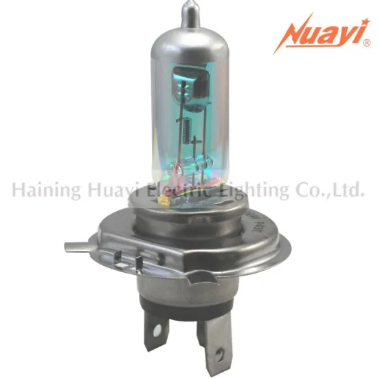Rainbow blue Car bulb H4 P43T 12V100/90W, Auto driving lamp, fog lamp, hanlogen headlamp