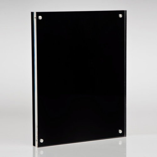 Transparent and Black Acrylic PMMA Photo Frame