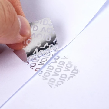 Garantía anti -falsificación personalizada pegatina de sello vacío