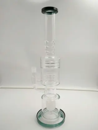 Scientific Glass Bongs with Two Fancy Percolators