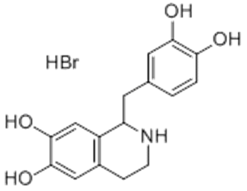 6,7-Isoquinolinediol,1-[(3,4-dihydroxyphenyl)methyl]-1,2,3,4-tetrahydro-, hydrobromide CAS 16659-88-4