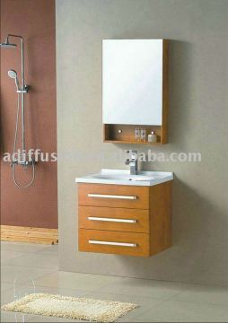 mini wooden cabinet set for bathroom