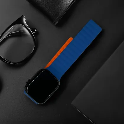 Polo Fitch Silicone Magnetic Watchband 42-49mm for 45mm/44mm Watches