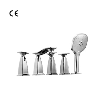 Bath Mixer 5-hole rim mounted bath and shower mixer taps Factory