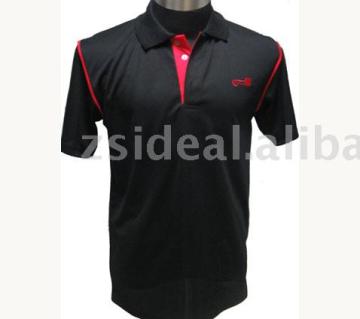 Polyester dry fit short sleeve custom golf shirt for men
