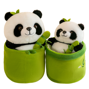 Factory Wholesale Detachable Bamboo Tube Panda Soft Pillow