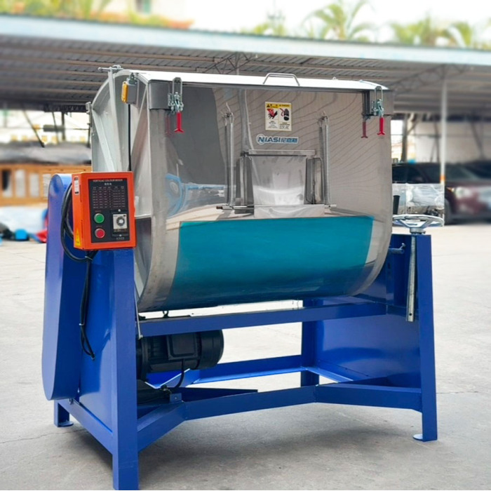 Mixer horizontal stainless steel untuk pencampuran warna plastik