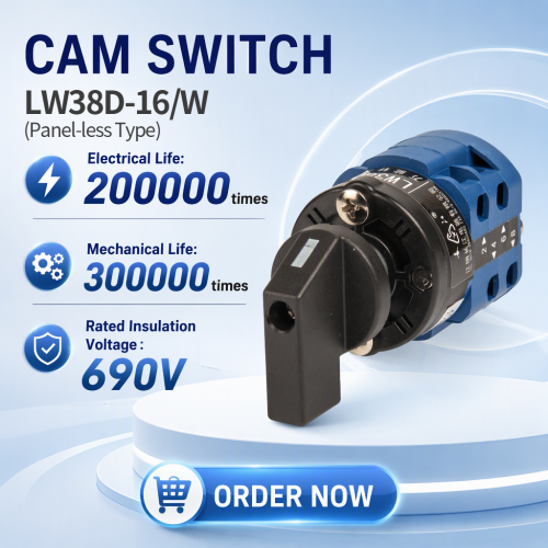 LW38D Panel-less Cam Switch