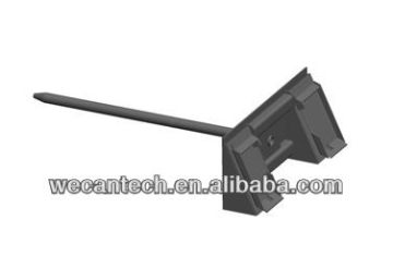 Skid steer loader attachment bale spear