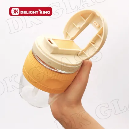 Portable Customised Unique Reusable Glass Coffee Cup