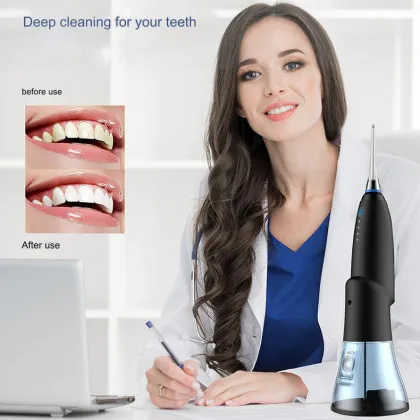 USB Rechargeable IPX7 Portable Oral Irrigator Water Flosser for Dental Cleaning