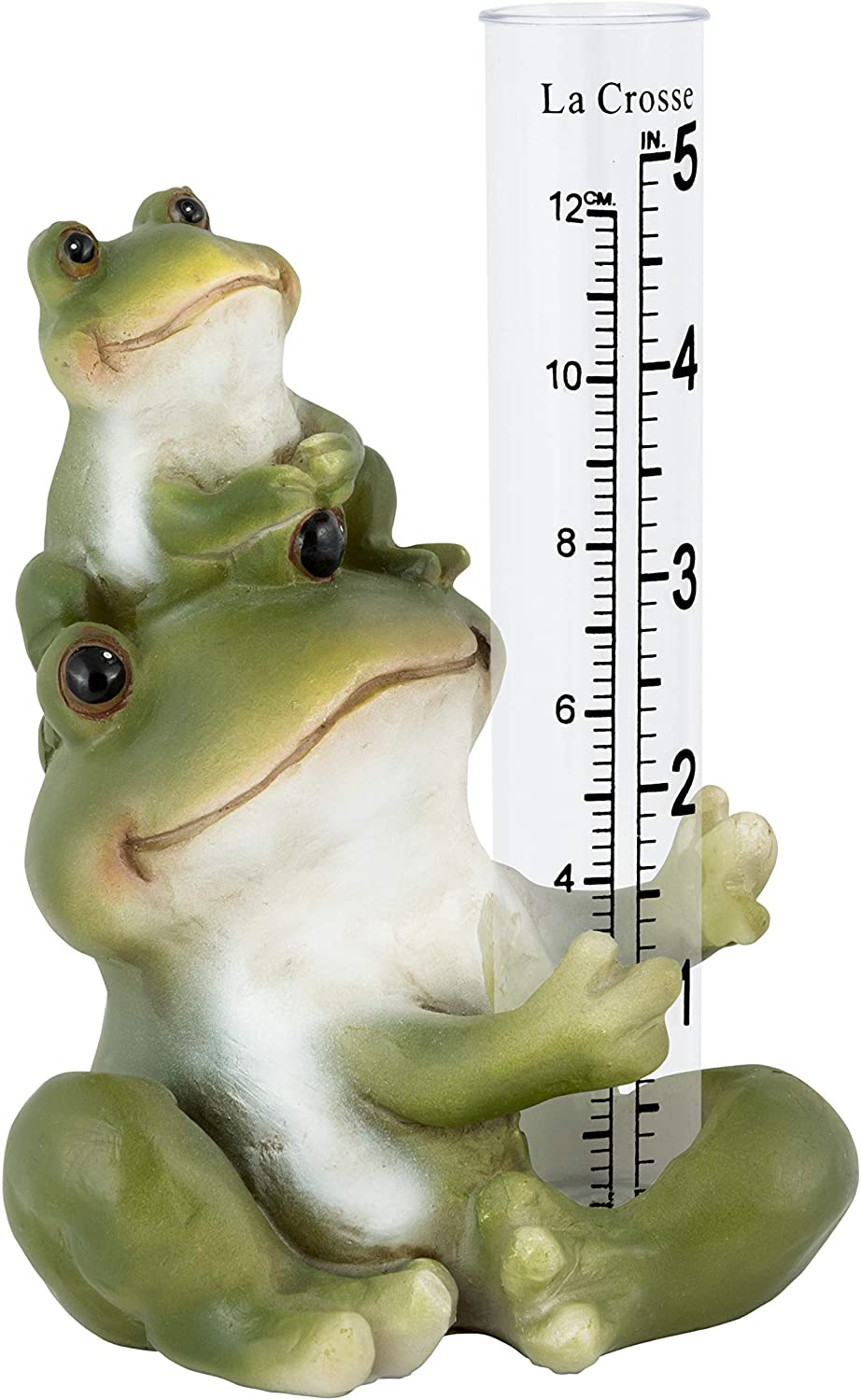 Tisch stehend Polyresin Frosch Regenmesser