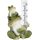 Table Standing Polyresin Frog Rain Gauge