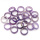 Amethyst 6T Stone Band Rings for Women Men Healing Chakra Stackable Ring Balance Energy