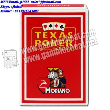 XF Modiano Texas Poker UV marked playing cards