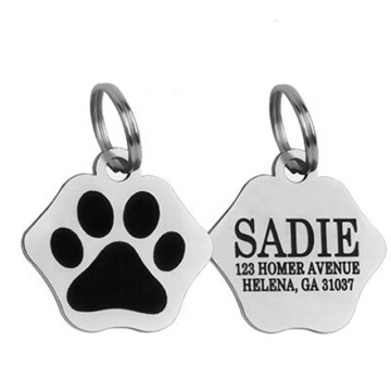 Irregular Shape Custom Logo Stainless Steel Dog Tag