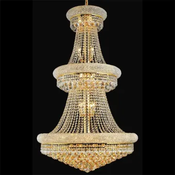 Modern hanging large lustres de cristal pendant lamp