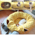 Tube de chat et tunnel avec tapis central